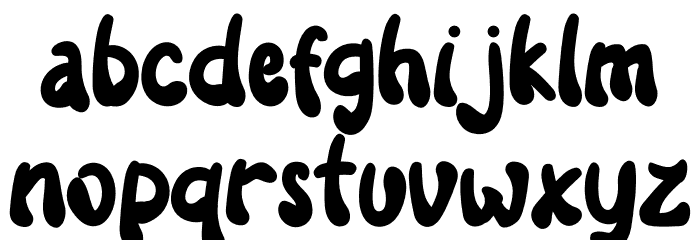 Salmon Hamburger Font LOWERCASE