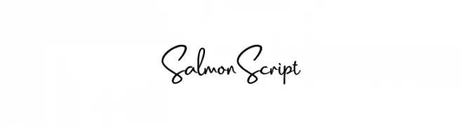 Salmon Script  免费字体下载