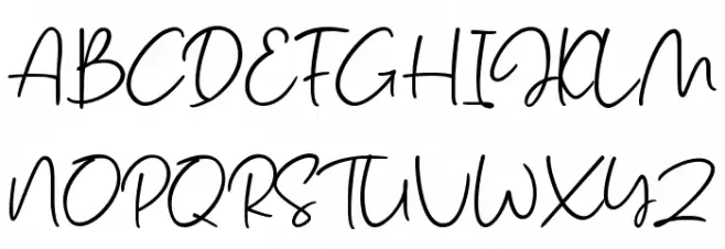 Salmon Script Шрифта ВЕРХНИЙ