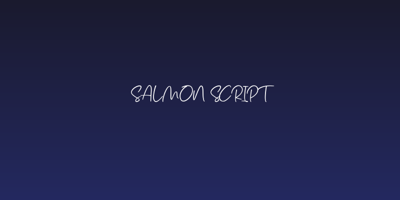 Salmon Script Social Header
