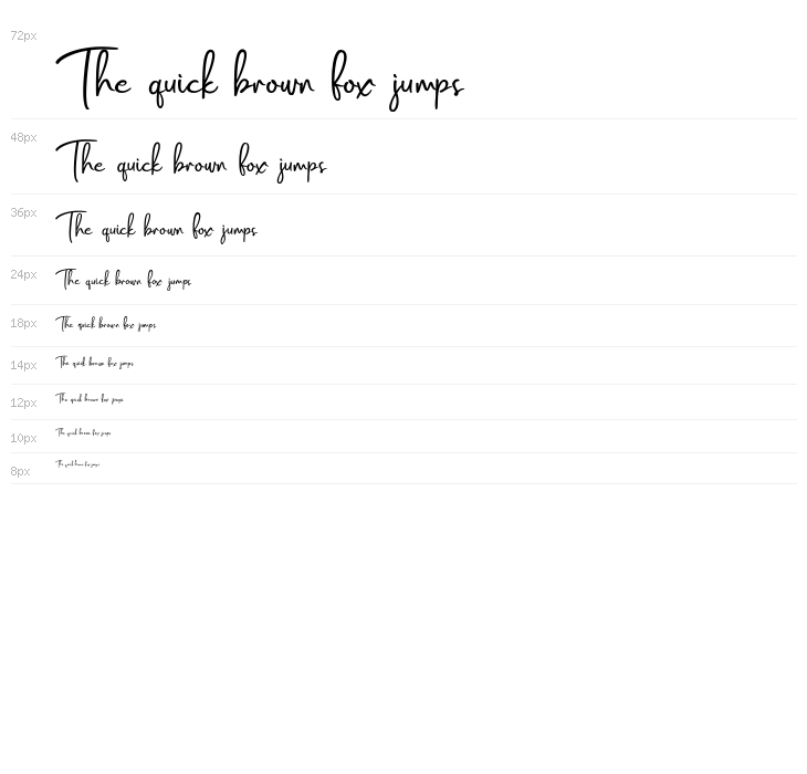 Salmon Script Waterfall