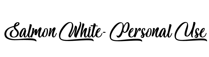 Salmon White - Personal Use Font