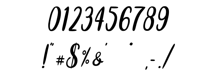 Salmon White - Personal Use Font OTHER CHARS