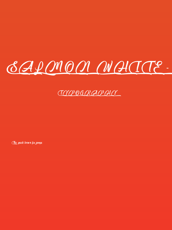 Salmon White - Personal Use Poster