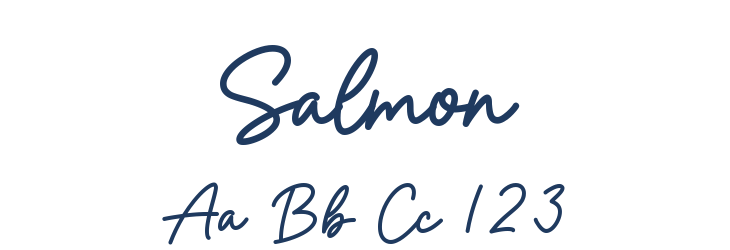 Salmon Font Preview