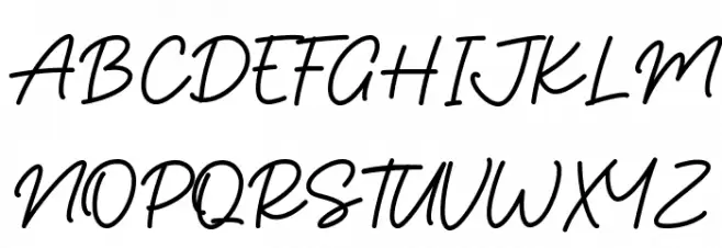 Salmon फ़ॉन्ट अपरकेस