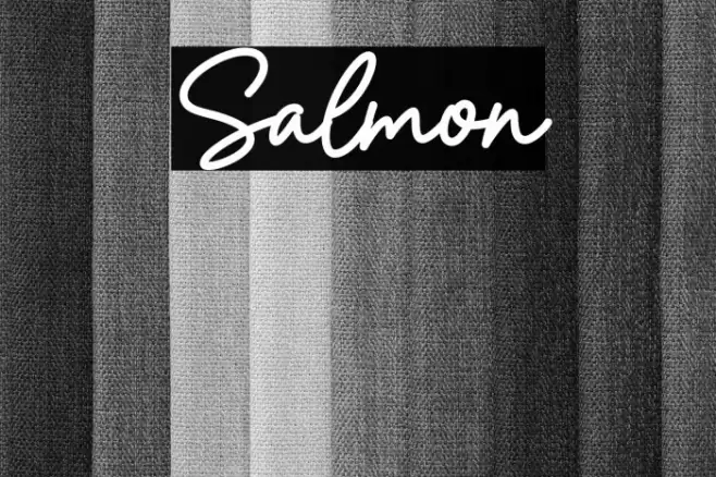 Salmon फ़ॉन्ट examples