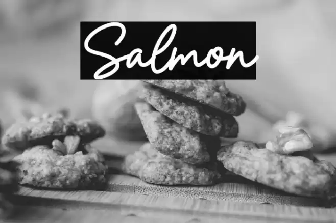 Salmon फ़ॉन्ट examples