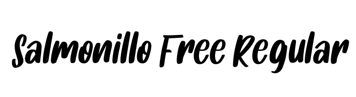 Salmonillo Free Regular  les polices de caractères gratuit tlcharger