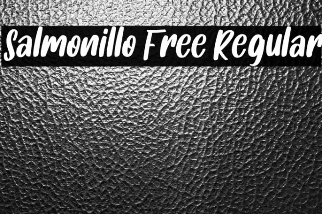 Salmonillo Free Regular Font examples