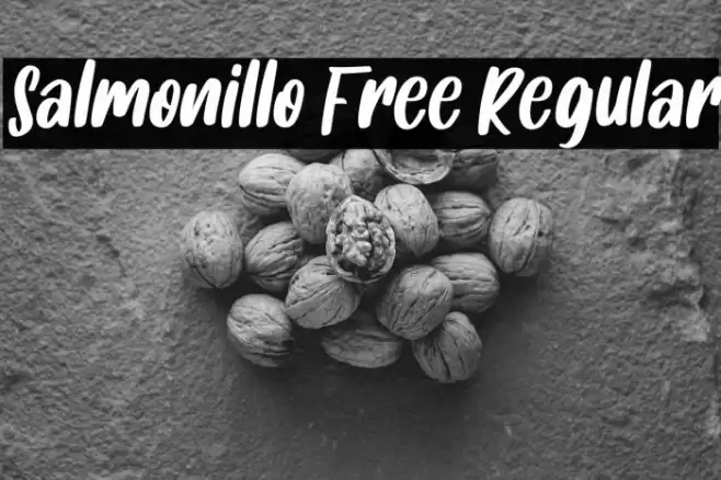 Salmonillo Free Regular Font examples