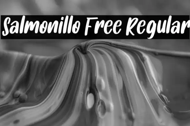 Salmonillo Free Regular Font examples