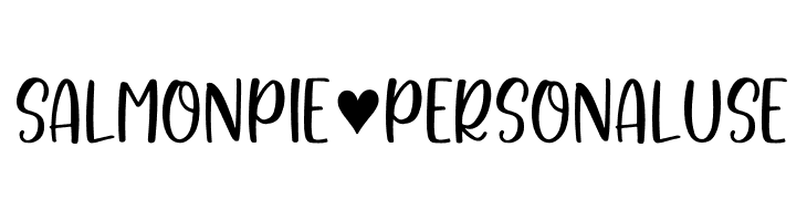 Salmonpie - Personal Use  Frei Schriftart Herunterladen