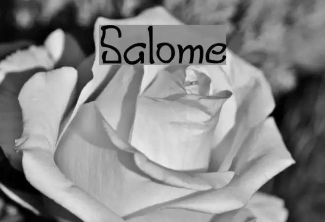 Salome Font examples