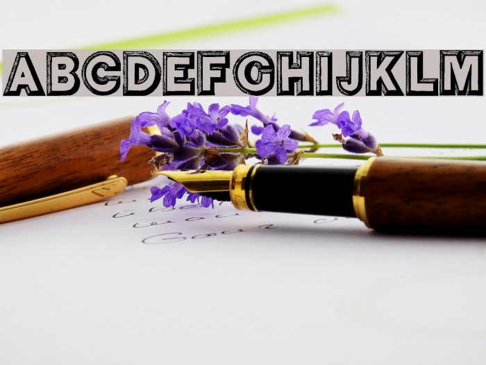 Salon de Coiffure Font examples