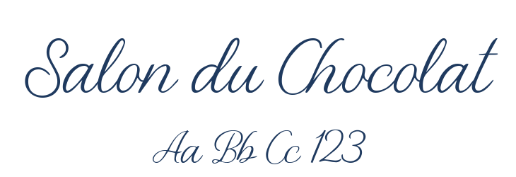 Salon du Chocolat Font Preview