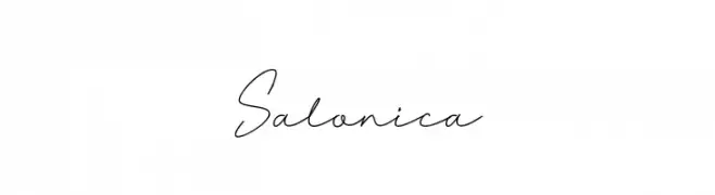 Salonica  Frei Schriftart Herunterladen