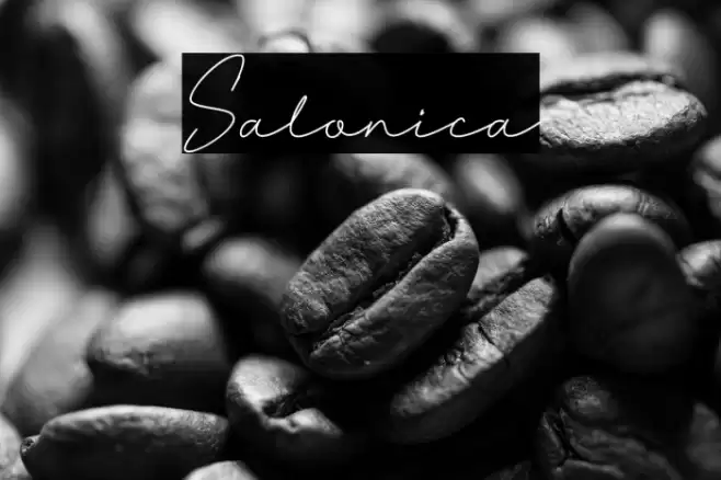 Salonica Font examples