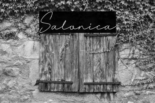 Salonica Font examples