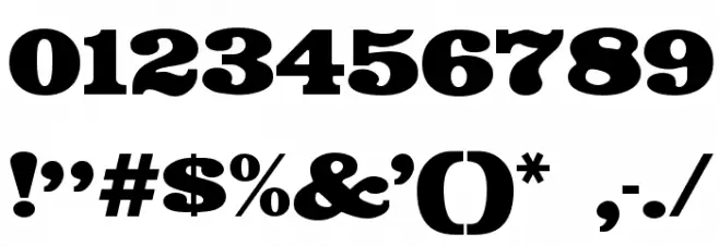 Saloon Font OTHER CHARS