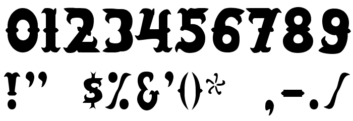 SaloonExt Th Font OTHER CHARS