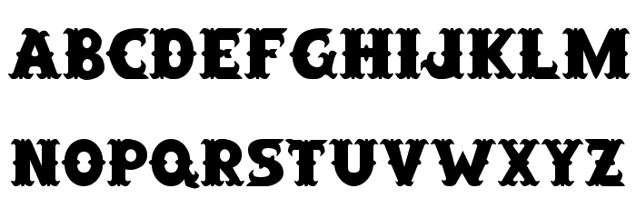SaloonExt Th Font LOWERCASE