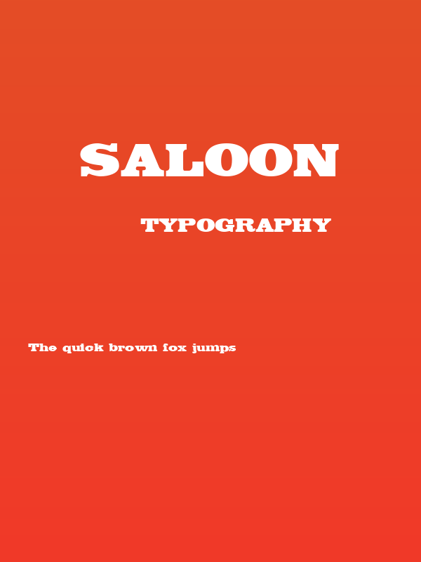 Saloon Poster