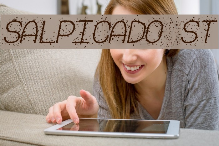 Salpicado St Font examples