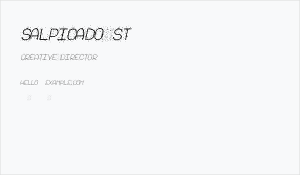 Salpicado St Business Card