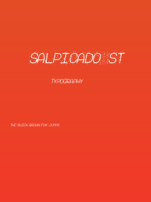 Salpicado St Poster