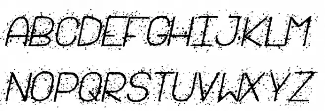 Salpicado St フォント 小文字