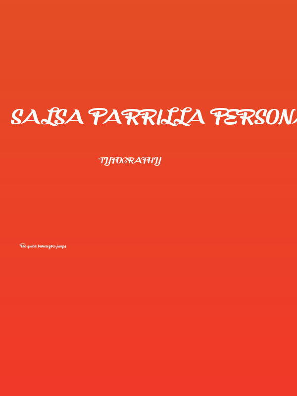 Salsa Parrilla Personal Use Regular Poster
