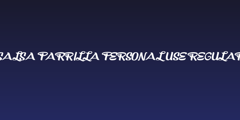 Salsa Parrilla Personal Use Regular Social Header