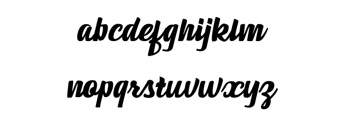 Salsa Parrilla Personal Use Regular Font LOWERCASE