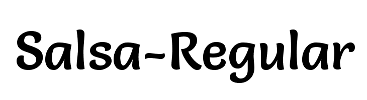 Salsa-Regular Font