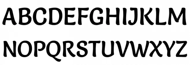 Salsa-Regular Schriftart Groß