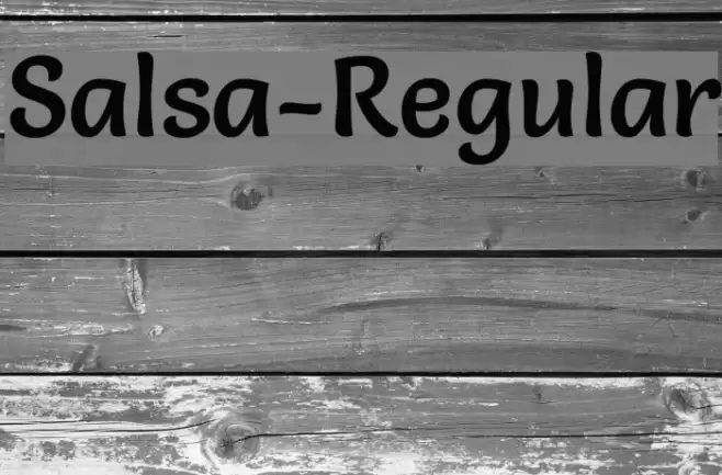 Salsa-Regular Font examples