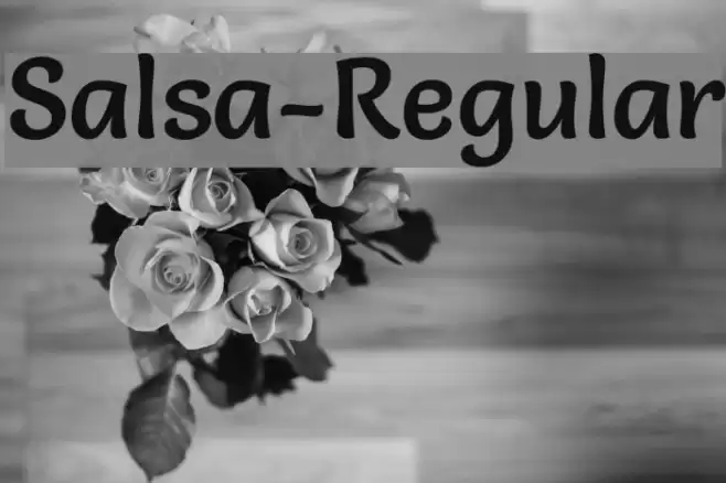 Salsa-Regular Font examples