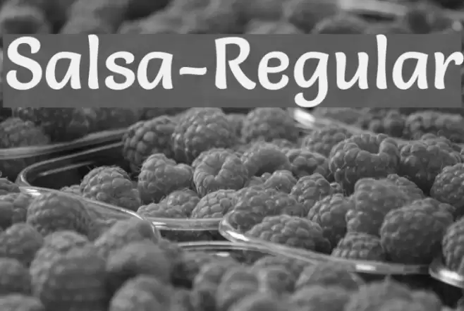 Salsa-Regular Font examples