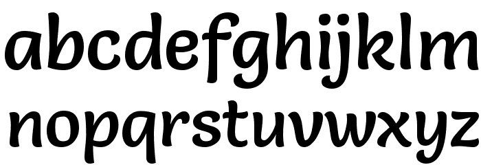 Salsa-Regular Font LOWERCASE