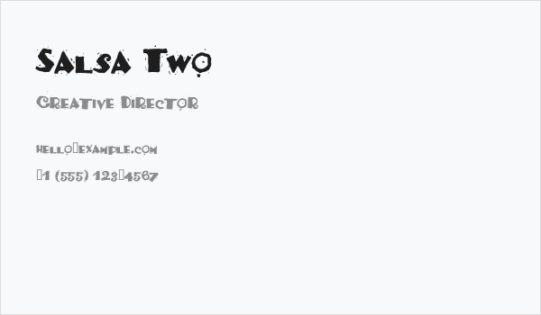 Salsa Two Business Card