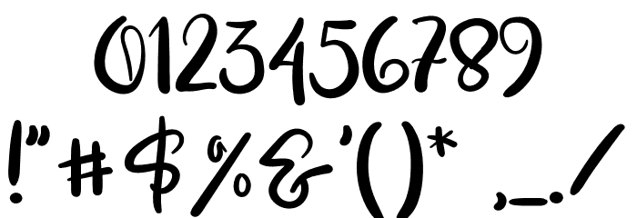 SalsabillaRegular Font OTHER CHARS