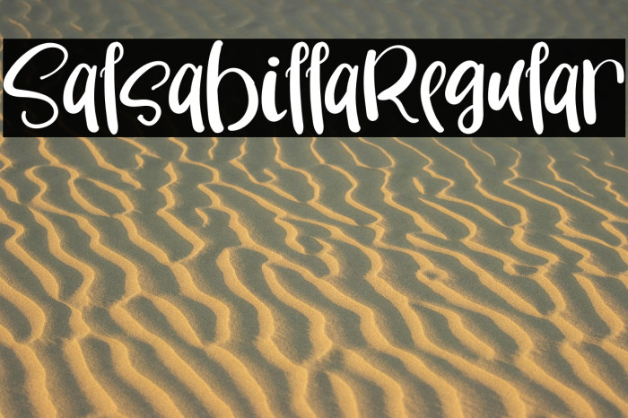SalsabillaRegular Example 1
