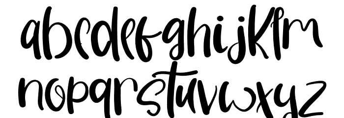 SalsabillaRegular Font LOWERCASE