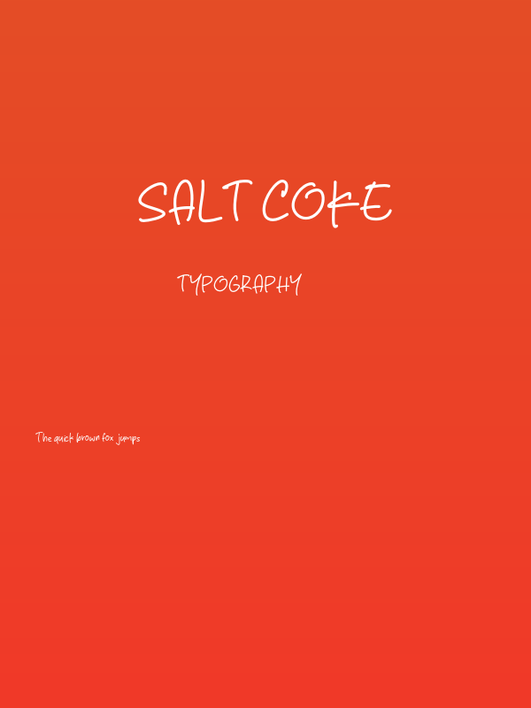 Salt Coke Poster