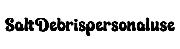 Salt Debris personal use  font caratteri gratis