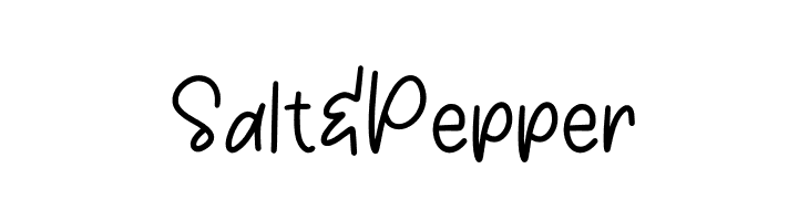 Salt & Pepper  नि: शुल्क फ़ॉन्ट्स डाउनलोड