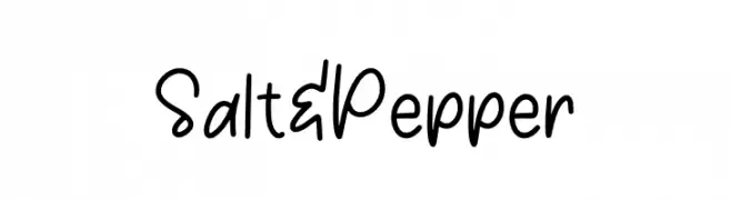 Salt & Pepper  नि: शुल्क फ़ॉन्ट्स डाउनलोड