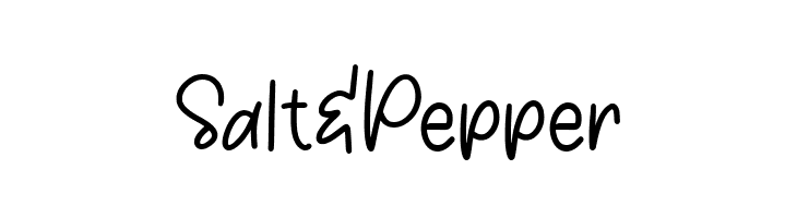Salt & Pepper  Descarca Fonturi Gratis