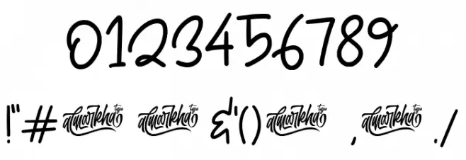 Salt & Pepper Font OTHER CHARS